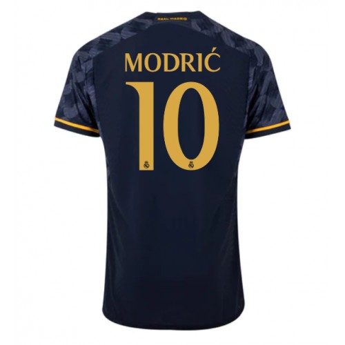 Moški Nogometni dresi Real Madrid Luka Modric #10 Gostujoči 2023-24 Kratek Rokav